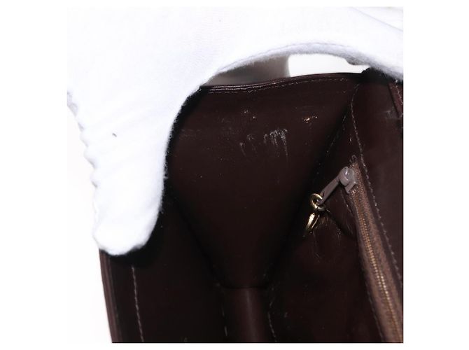 Céline Borsa a Spalla Celine C Sulky in Tela Marrone Oro Auth bs31808 D'oro - vista 20