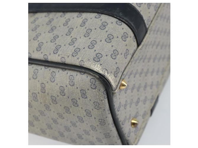 Gucci Borsa a mano Micro GG Supreme in PVC Navy Gold 000 58 0093 Auth BA9106 D'oro Blu navy - vista 11