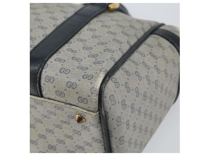 Gucci Borsa a mano Micro GG Supreme in PVC Navy Gold 000 58 0093 Auth BA9106 D'oro Blu navy - vista 12