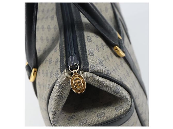 Gucci Borsa a mano Micro GG Supreme in PVC Navy Gold 000 58 0093 Auth BA9106 D'oro Blu navy - vista 16