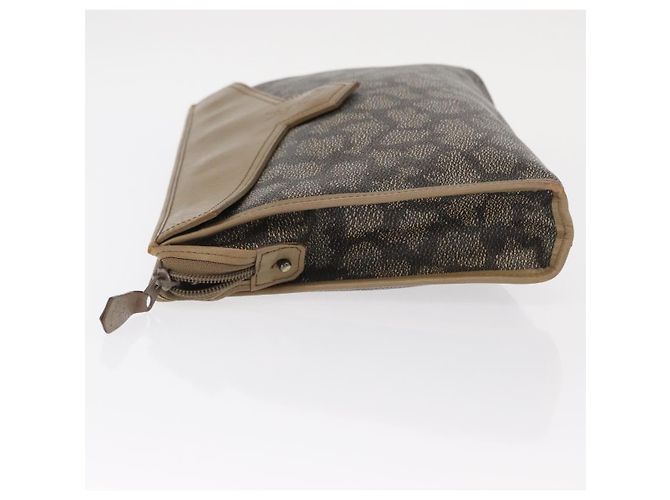 SAINT LAURENT Pochette in pelle PVC beige grigio Auth bs31751 Marrone - vista 5
