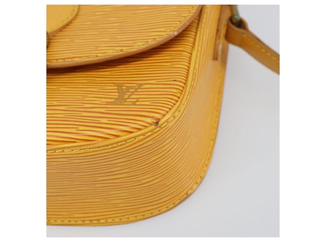 LOUIS VUITTON Borsa a Spalla Epi Saint Cloud PM Gialla M52219 LV Auth 158626 Giallo - vista 14