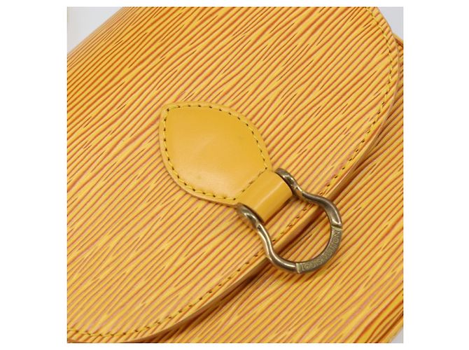 LOUIS VUITTON Borsa a Spalla Epi Saint Cloud PM Gialla M52219 LV Auth 158626 Giallo - vista 18