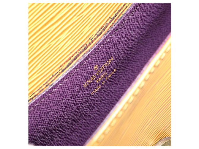 LOUIS VUITTON Borsa a Spalla Epi Saint Cloud PM Gialla M52219 LV Auth 158626 Giallo - vista 21