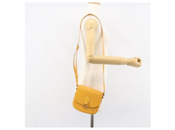 LOUIS VUITTON Borsa a Spalla Epi Saint Cloud PM Gialla M52219 LV Auth 158626 Giallo - vista 24
