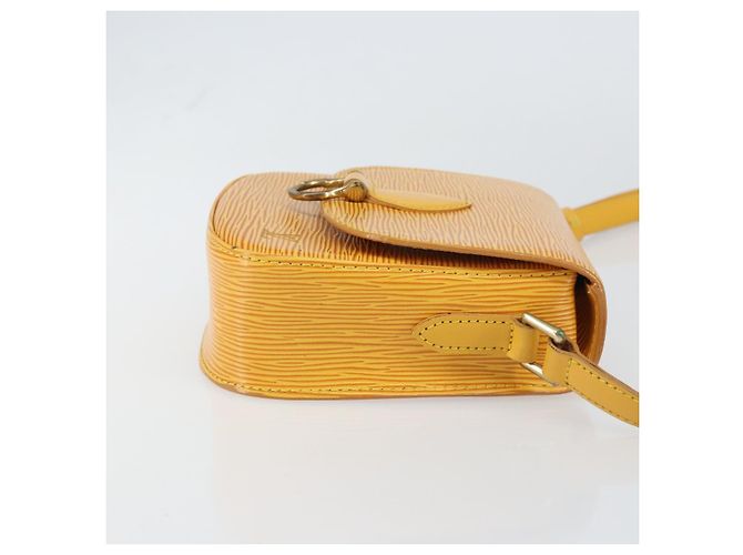 LOUIS VUITTON Borsa a Spalla Epi Saint Cloud PM Gialla M52219 LV Auth 158626 Giallo - vista 3