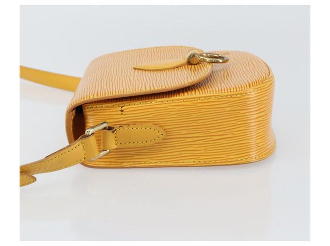 LOUIS VUITTON Borsa a Spalla Epi Saint Cloud PM Gialla M52219 LV Auth 158626 Giallo - vista 4