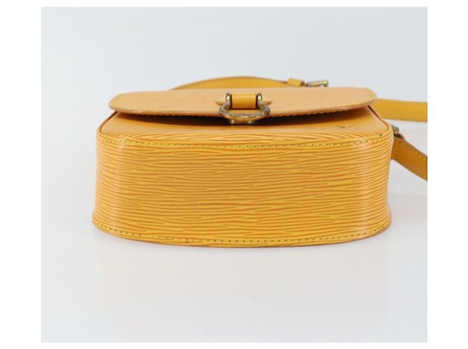 LOUIS VUITTON Borsa a Spalla Epi Saint Cloud PM Gialla M52219 LV Auth 158626 Giallo - vista 5