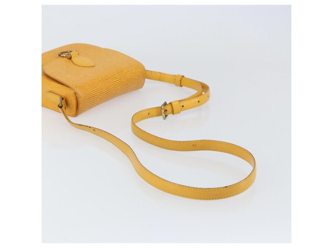 LOUIS VUITTON Borsa a Spalla Epi Saint Cloud PM Gialla M52219 LV Auth 158626 Giallo - vista 7