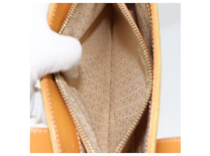 Céline Borsa tote in tela Macadam C di CELINE in suede giallo oro Auth 158378 D'oro - vista 11