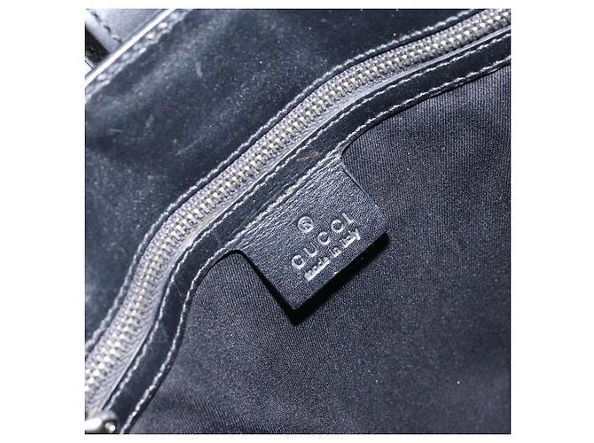 Borsa a Spalla GG Canvas Gucci Nera Argento 109101 Auth ep12109 Nero - vista 15