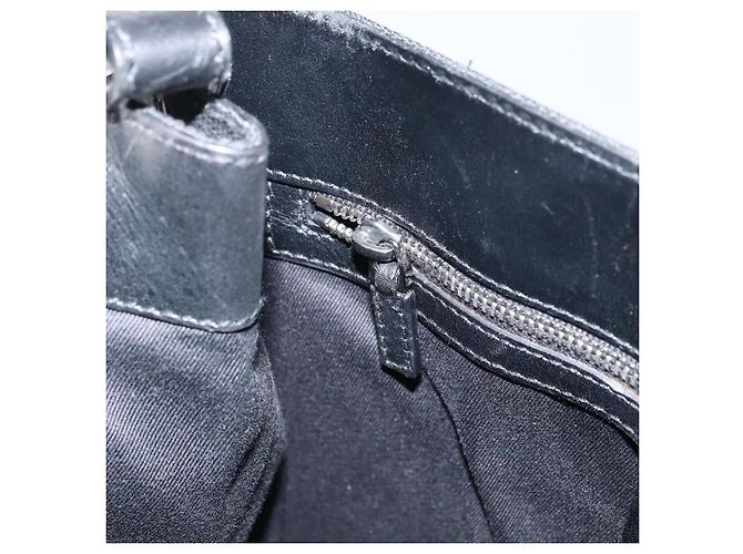 Borsa a Spalla GG Canvas Gucci Nera Argento 109101 Auth ep12109 Nero - vista 19
