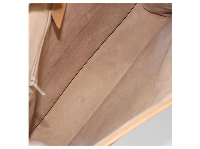 Gucci Borsa tote Micro GG Supreme in PVC beige e oro 14 002 4428 Auth 158385 D'oro - vista 16