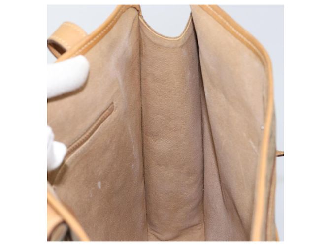 Gucci Borsa tote Micro GG Supreme in PVC beige e oro 14 002 4428 Auth 158385 D'oro - vista 17