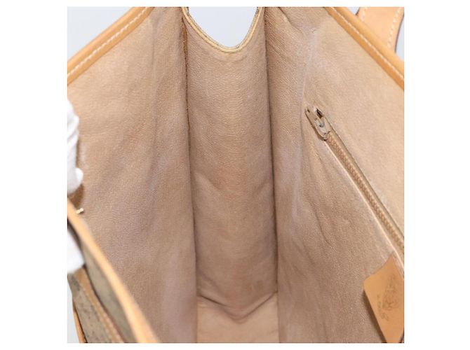 Gucci Borsa tote Micro GG Supreme in PVC beige e oro 14 002 4428 Auth 158385 D'oro - vista 18