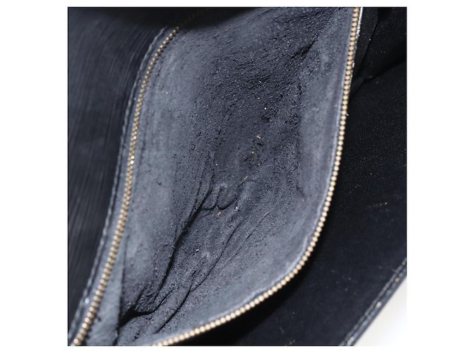 LOUIS VUITTON Epi Serie Dragonne Clutch Bag Nero M52612 LV Auth ti3606 - vista 11