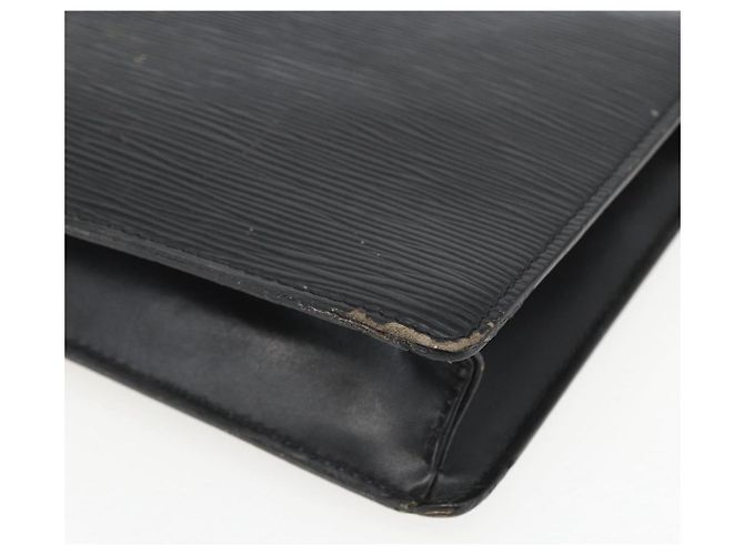 LOUIS VUITTON Epi Serie Dragonne Clutch Bag Nero M52612 LV Auth ti3606 - vista 15
