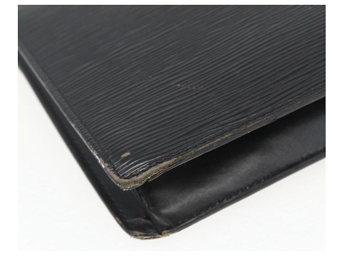 LOUIS VUITTON Epi Serie Dragonne Clutch Bag Nero M52612 LV Auth ti3606 - vista 16