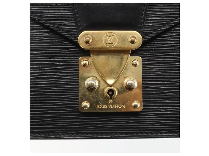 LOUIS VUITTON Epi Serie Dragonne Clutch Bag Nero M52612 LV Auth ti3606 - vista 17
