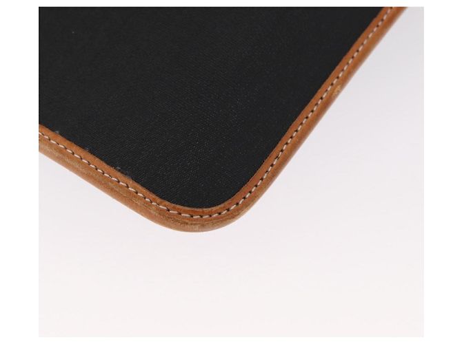 Borsa a spalla con catena Christian Dior in nylon e pelle nera dorata Auth bs32108 Nero D'oro - vista 12