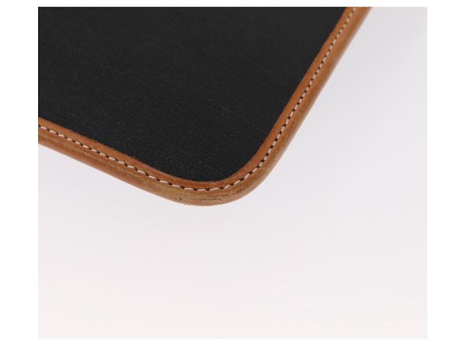 Borsa a spalla con catena Christian Dior in nylon e pelle nera dorata Auth bs32108 Nero D'oro - vista 13