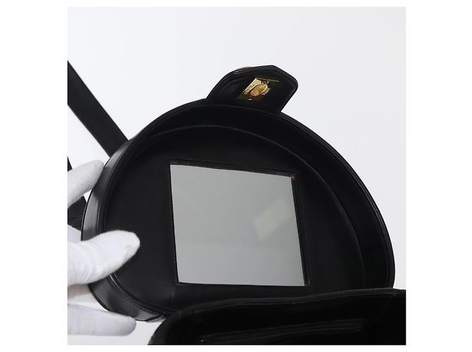 CHANEL V Stitch Vanity Borsa a Mano in Pelle di Agnello 2in1 Nero Oro CC Auth 158944SAV D'oro - vista 18