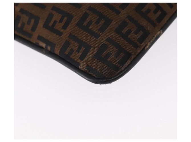 FENDI Zucchino Canvas Schultertasche Braun Auth gh1439 - Ansicht 16