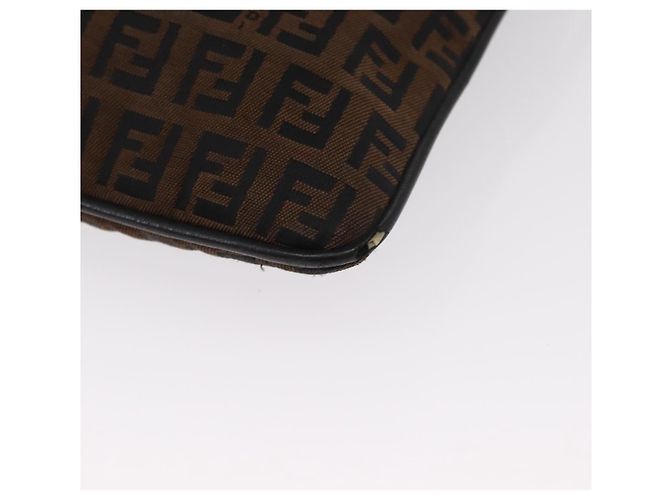 FENDI Zucchino Canvas Schultertasche Braun Auth gh1439 - Ansicht 17