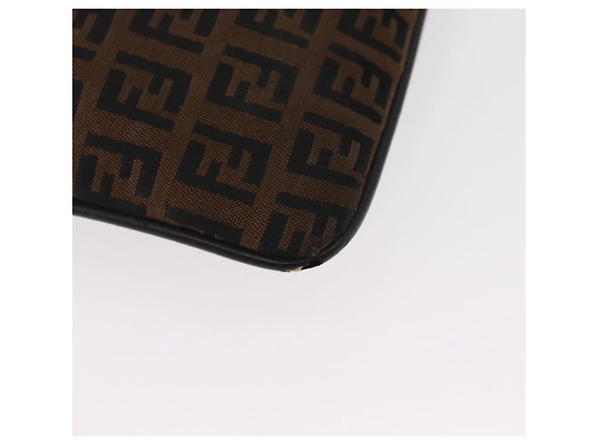 FENDI Zucchino Canvas Schultertasche Braun Auth gh1439 - Ansicht 18