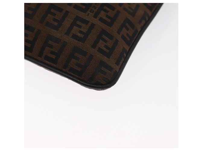 FENDI Zucchino Canvas Schultertasche Braun Auth gh1439 - Ansicht 19