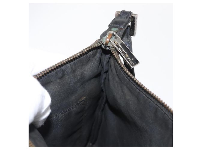 FENDI Zucchino Canvas Schultertasche Braun Auth gh1439 - Ansicht 22