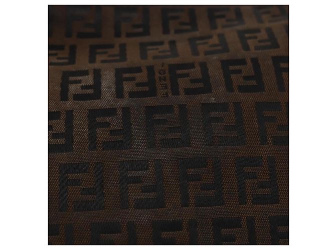 FENDI Zucchino Canvas Schultertasche Braun Auth gh1439 - Ansicht 3