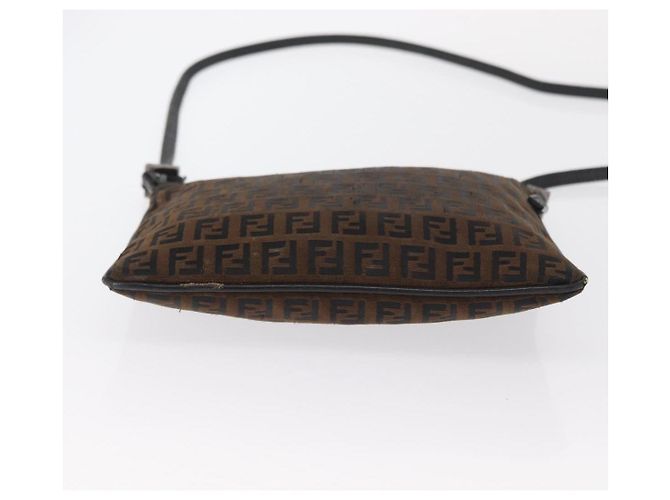FENDI Zucchino Canvas Schultertasche Braun Auth gh1439 - Ansicht 6