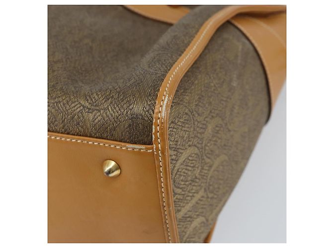 Bolsa de mão GUCCI em couro bege dourado 002 58 0219 Auth 158470 - vista 12