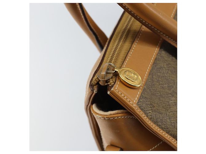 Bolsa de mão GUCCI em couro bege dourado 002 58 0219 Auth 158470 - vista 14
