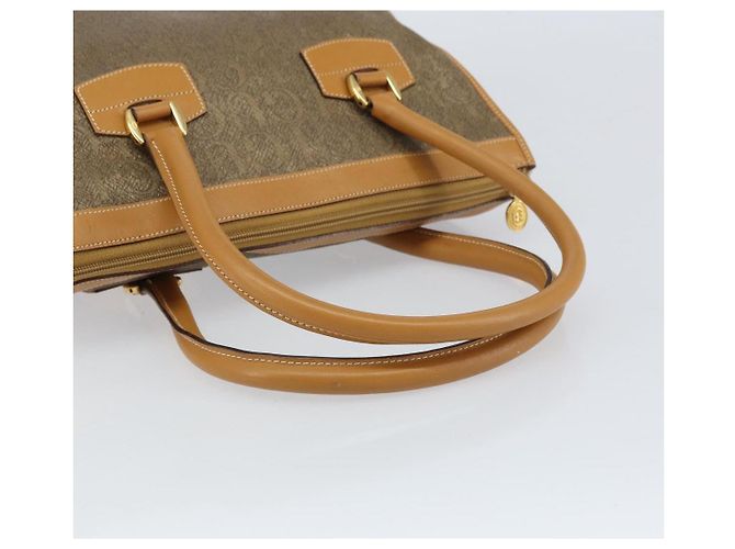 Bolsa de mão GUCCI em couro bege dourado 002 58 0219 Auth 158470 - vista 7