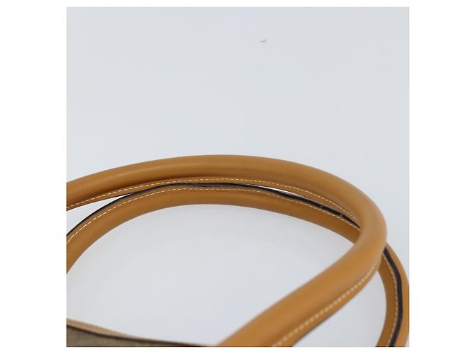 Bolsa de mão GUCCI em couro bege dourado 002 58 0219 Auth 158470 - vista 8