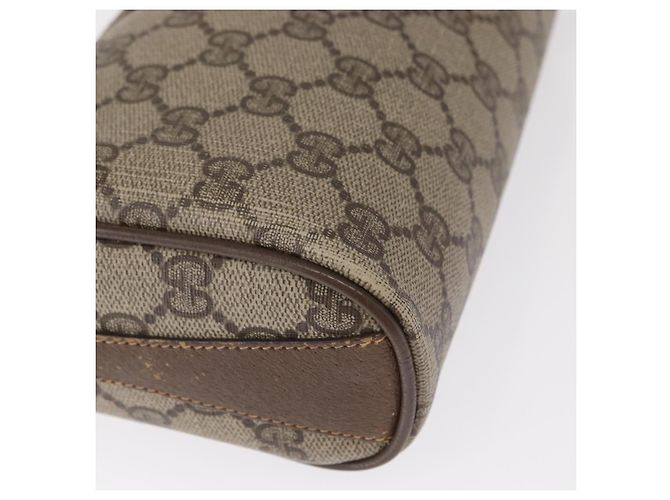 Borsa Sherry Line GG Supreme Web di GUCCI in PVC beige e oro 89 02 018 Auth 157752 D'oro - vista 11