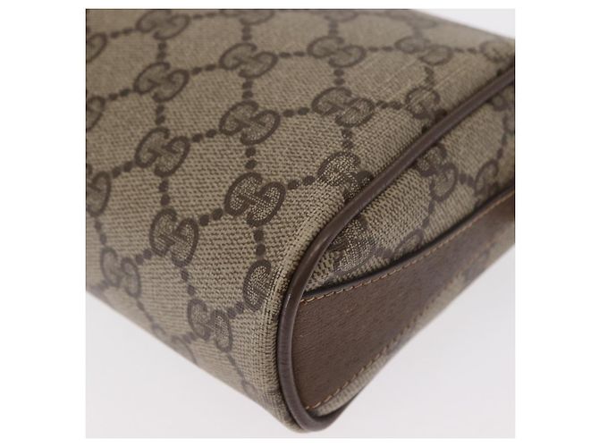 Borsa Sherry Line GG Supreme Web di GUCCI in PVC beige e oro 89 02 018 Auth 157752 D'oro - vista 12