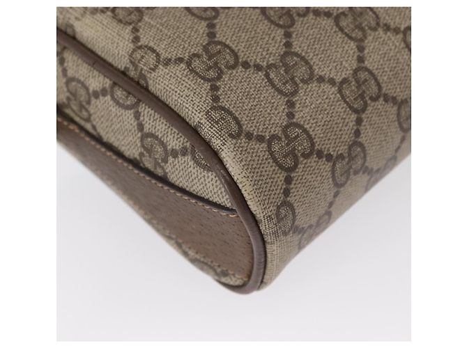 Borsa Sherry Line GG Supreme Web di GUCCI in PVC beige e oro 89 02 018 Auth 157752 D'oro - vista 13