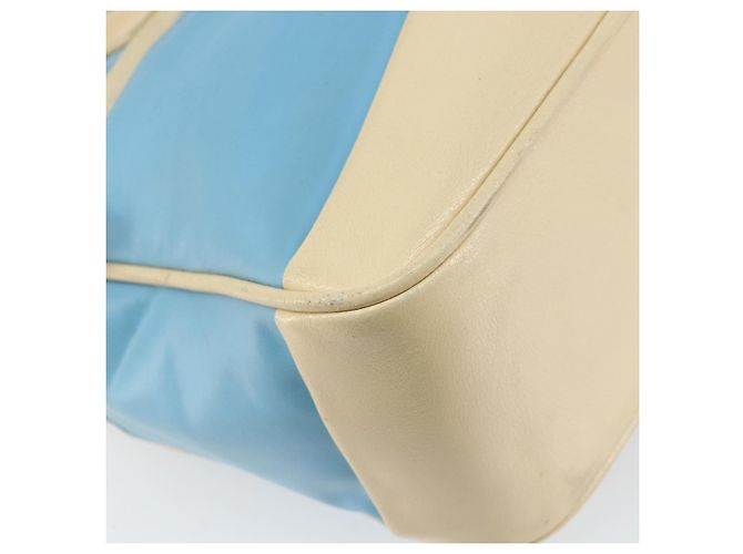 Borsa a mano Miu Miu in pelle blu argento Auth bs31862 - vista 15