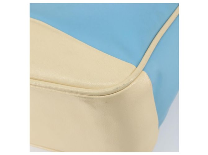 Borsa a mano Miu Miu in pelle blu argento Auth bs31862 - vista 16