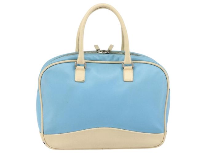 Borsa a mano Miu Miu in pelle blu argento Auth bs31862 - vista 2