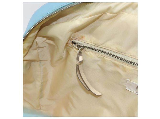 Borsa a mano Miu Miu in pelle blu argento Auth bs31862 - vista 21