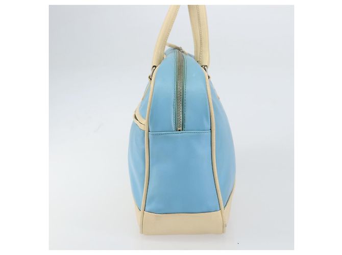 Borsa a mano Miu Miu in pelle blu argento Auth bs31862 - vista 4