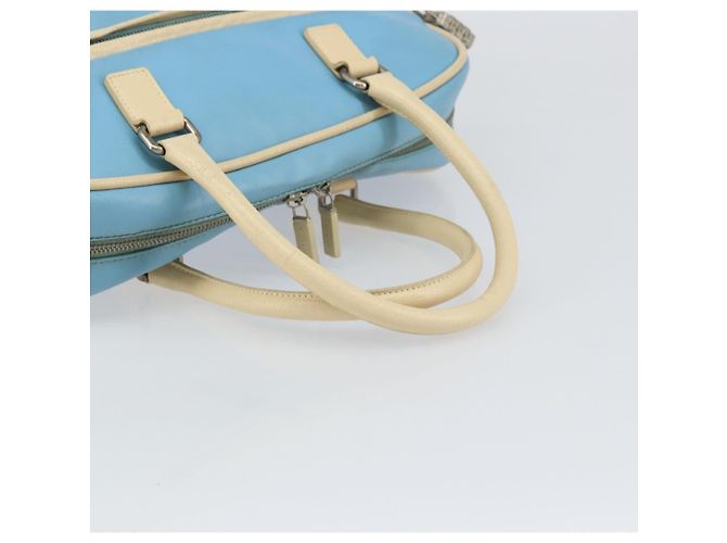 Borsa a mano Miu Miu in pelle blu argento Auth bs31862 - vista 7