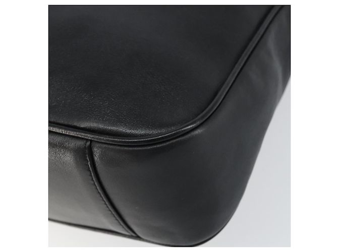 Borsa a Spalla in Pelle Gucci Bamboo 2way Nera Oro 001 2123 1633 Auth 157233 Nero D'oro - vista 12