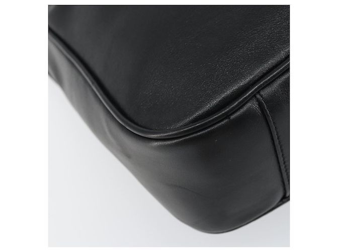Borsa a Spalla in Pelle Gucci Bamboo 2way Nera Oro 001 2123 1633 Auth 157233 Nero D'oro - vista 13
