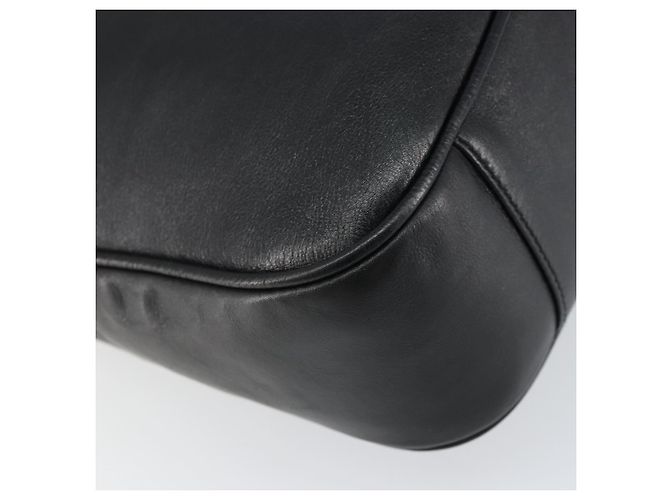 Borsa a Spalla in Pelle Gucci Bamboo 2way Nera Oro 001 2123 1633 Auth 157233 Nero D'oro - vista 15