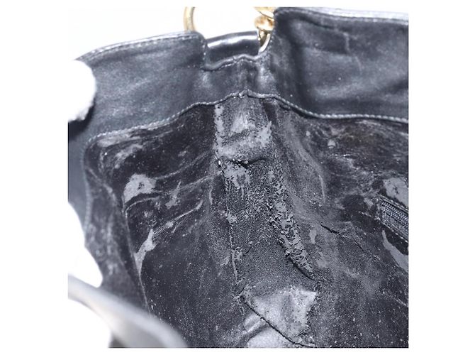 Borsa a Spalla in Pelle Gucci Bamboo 2way Nera Oro 001 2123 1633 Auth 157233 Nero D'oro - vista 19